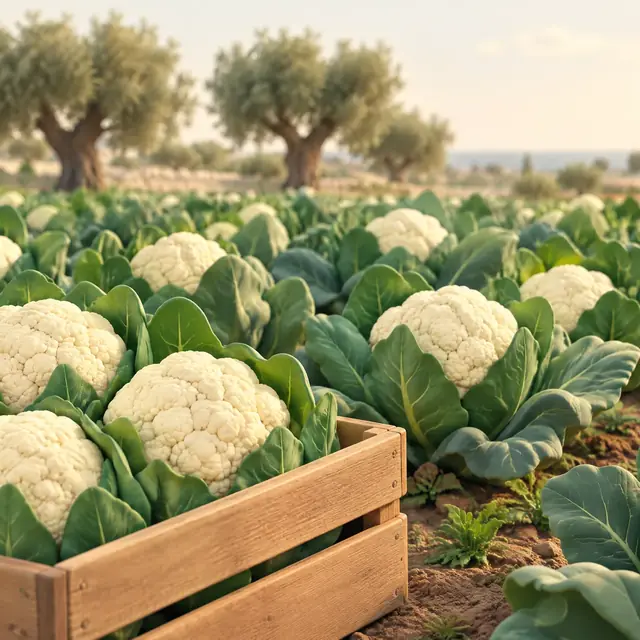 Cavolfiori in campo