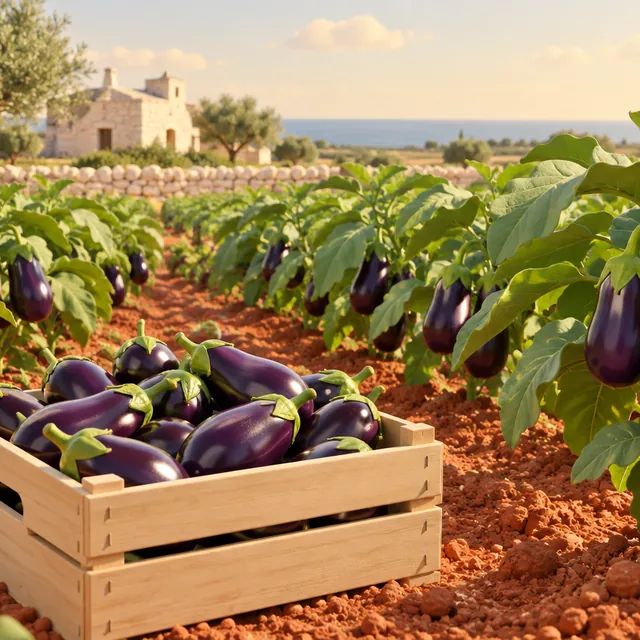 Melanzane in campo e in cassa